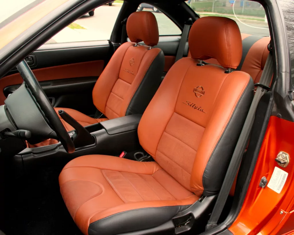 Reupholstered S15 seats in an S13